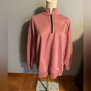 Women’s Long Sleeve Fleece Zip Front Sweatshirt